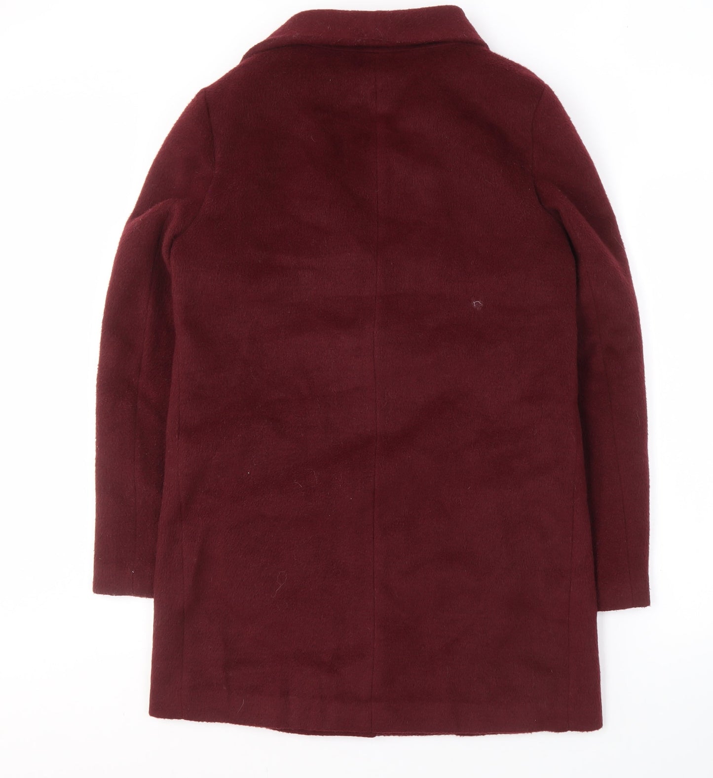 New Look Women's Red Mid-Length Overcoat Size 10