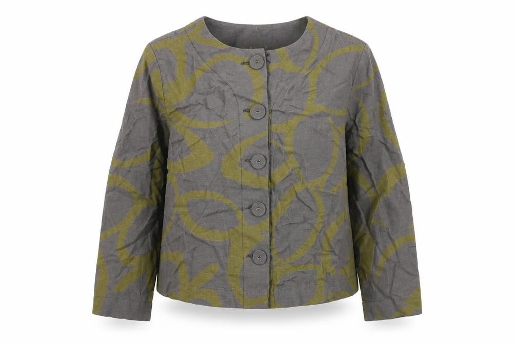 VIZ Women's Grey Multicoloured Jacket Size 12