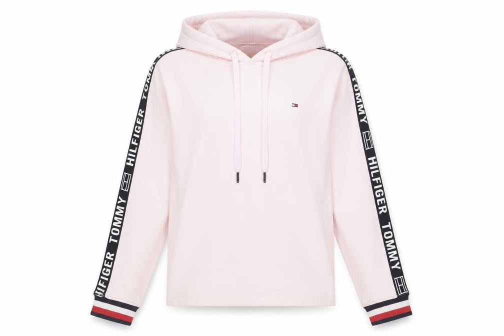 Tommy Hilfiger Women’s XS Pink Logo Pullover Hoodie