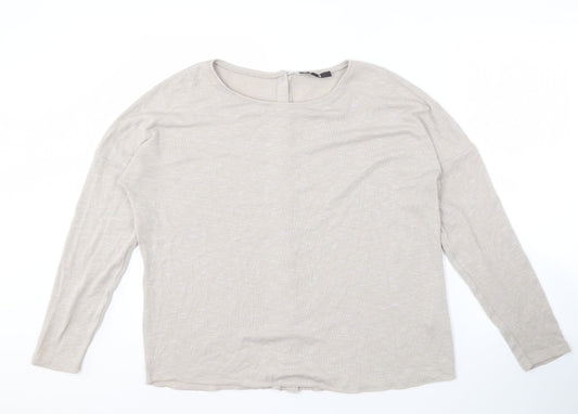 BIKBOK Women's Beige Cardigan M Long Sleeve Knit