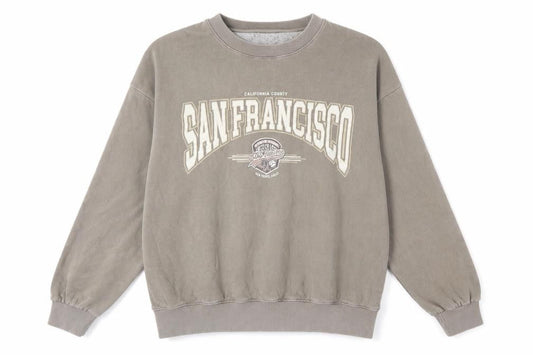 Pull&Bear Men's Brown Logo Pullover Sweatshirt L