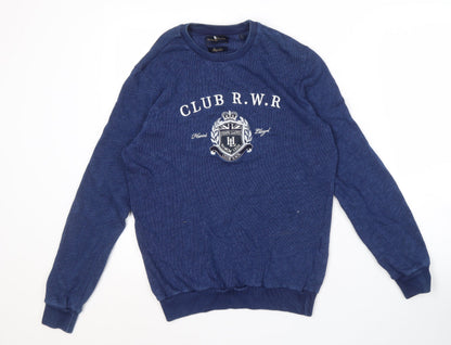 Additional front view of Henri Lloyd Men's Blue Cotton jumper S