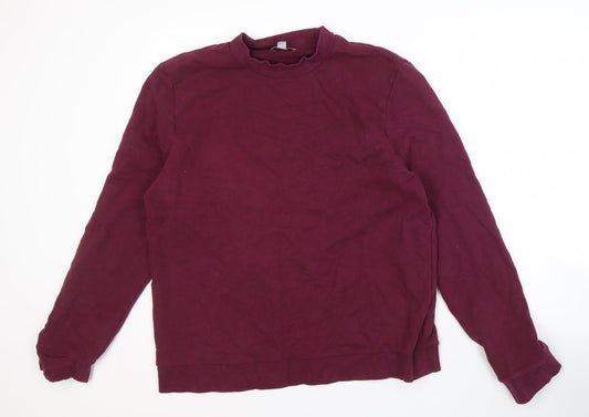 COS Men's Red XL Cotton Pullover Sweatshirt