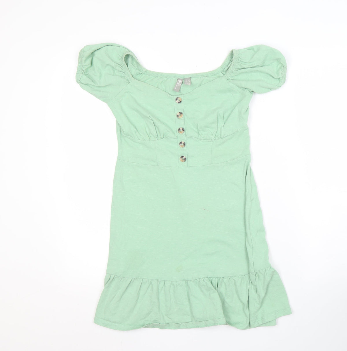ASOS Women's Green A-Line Dress, Size 8, Casual Style