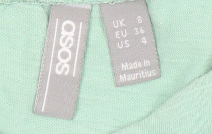 Additional view of ASOS Women's Green A-Line Dress, size 8, Casual Style