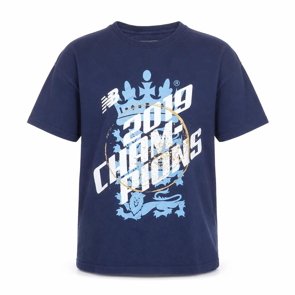New Balance Men's Blue Graphic Print T-Shirt L