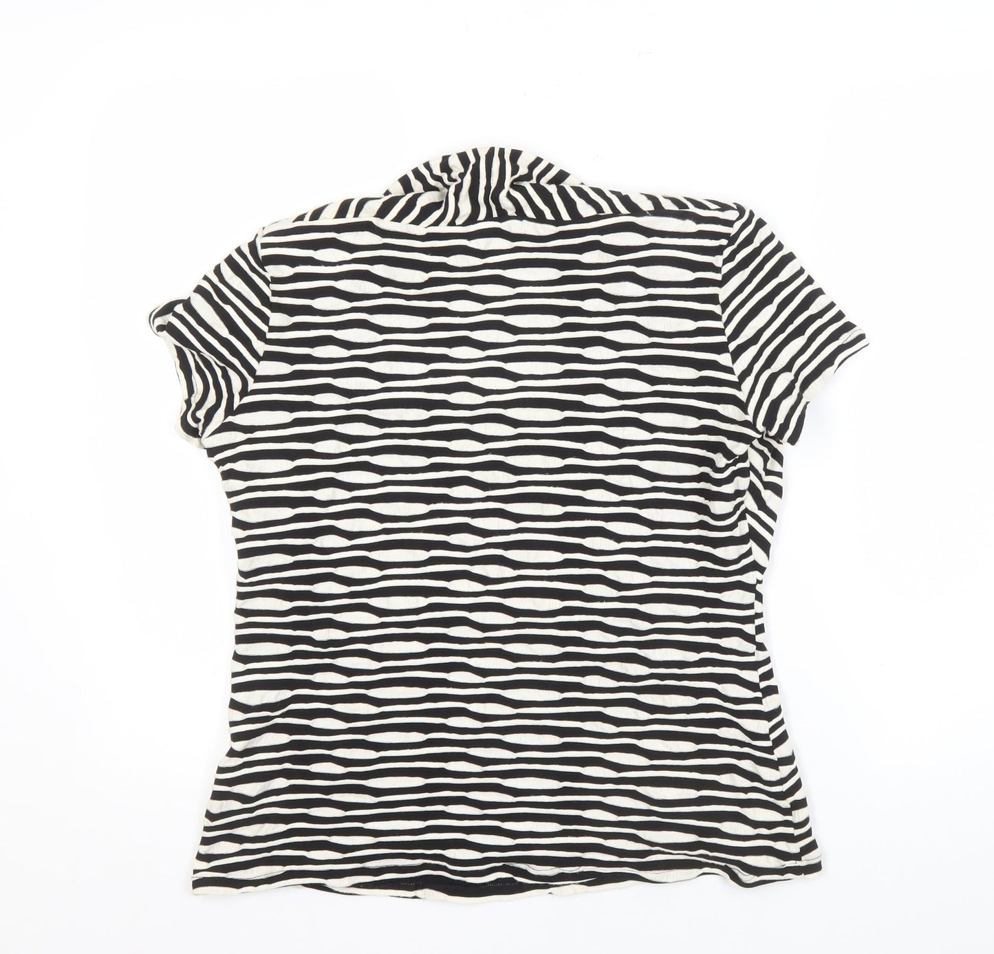 Alex & Co. Women's Black Animal Print Top L