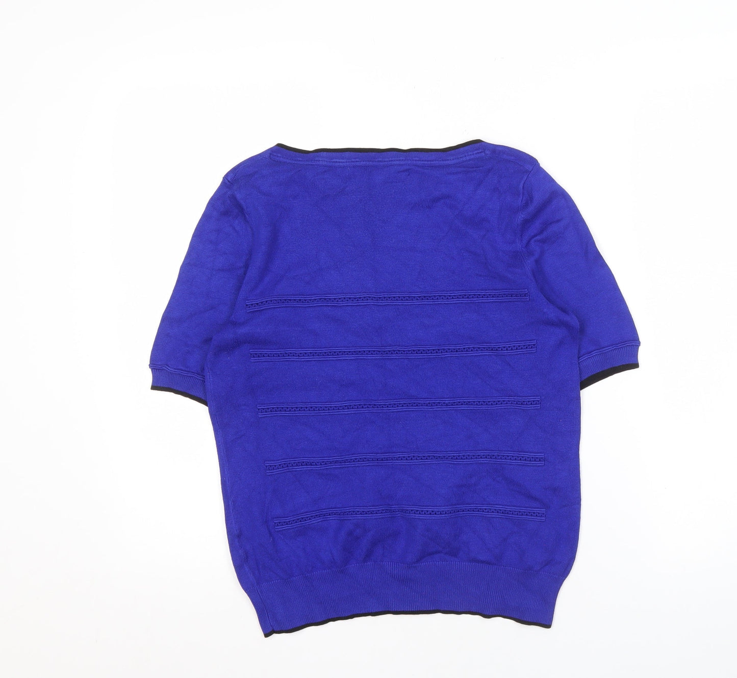 Principles Petite Blue Cotton Boat Neck Jumper