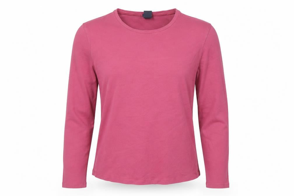 GAP Women's Pink Long Sleeve T-Shirt, Size M, Basic Style