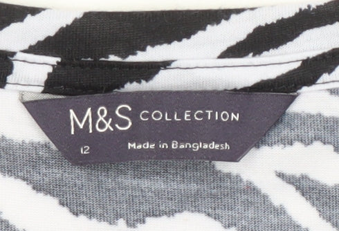 Marks & Spencer Women's Zebra Print T-Shirt Size 12