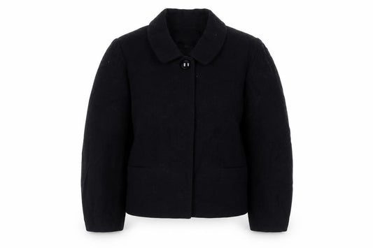 Banana Republic Women's Black Blazer Cotton Wool