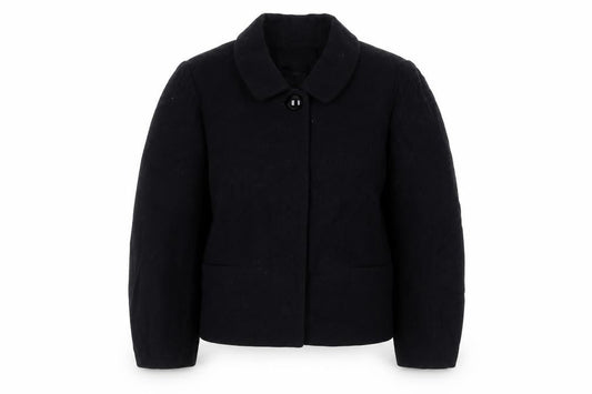 Banana Republic Women's Black Blazer Cotton Wool