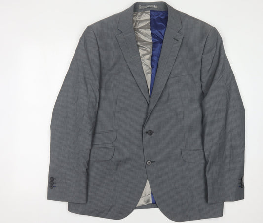 Jeff Banks Men's Grey Regular Blazer - 44 Chest
