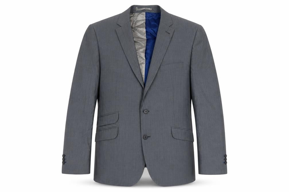 Jeff Banks Men's Grey Regular Blazer - 44 Chest