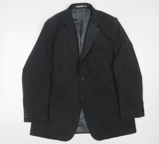 The Savile Row Company Men's Black 44 Regular Fit Jacket