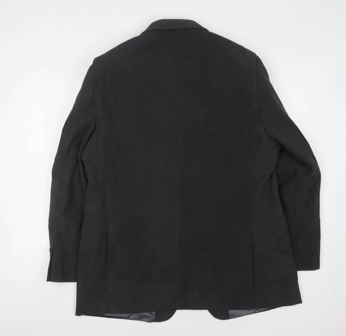 The Savile Row Company Men's Black 44 Regular Fit Jacket