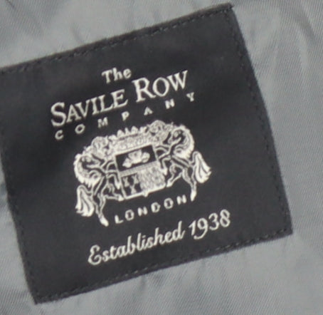 The Savile Row Company Men's Black 44 Regular Fit Jacket