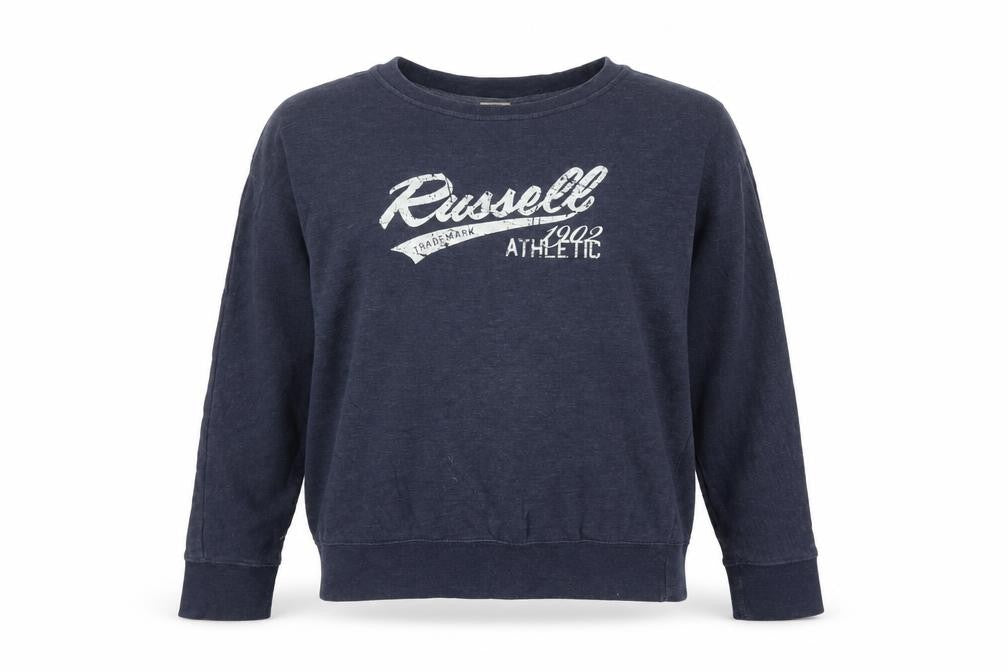 Russell Athletic Unisex Blue L Pullover Sweatshirt