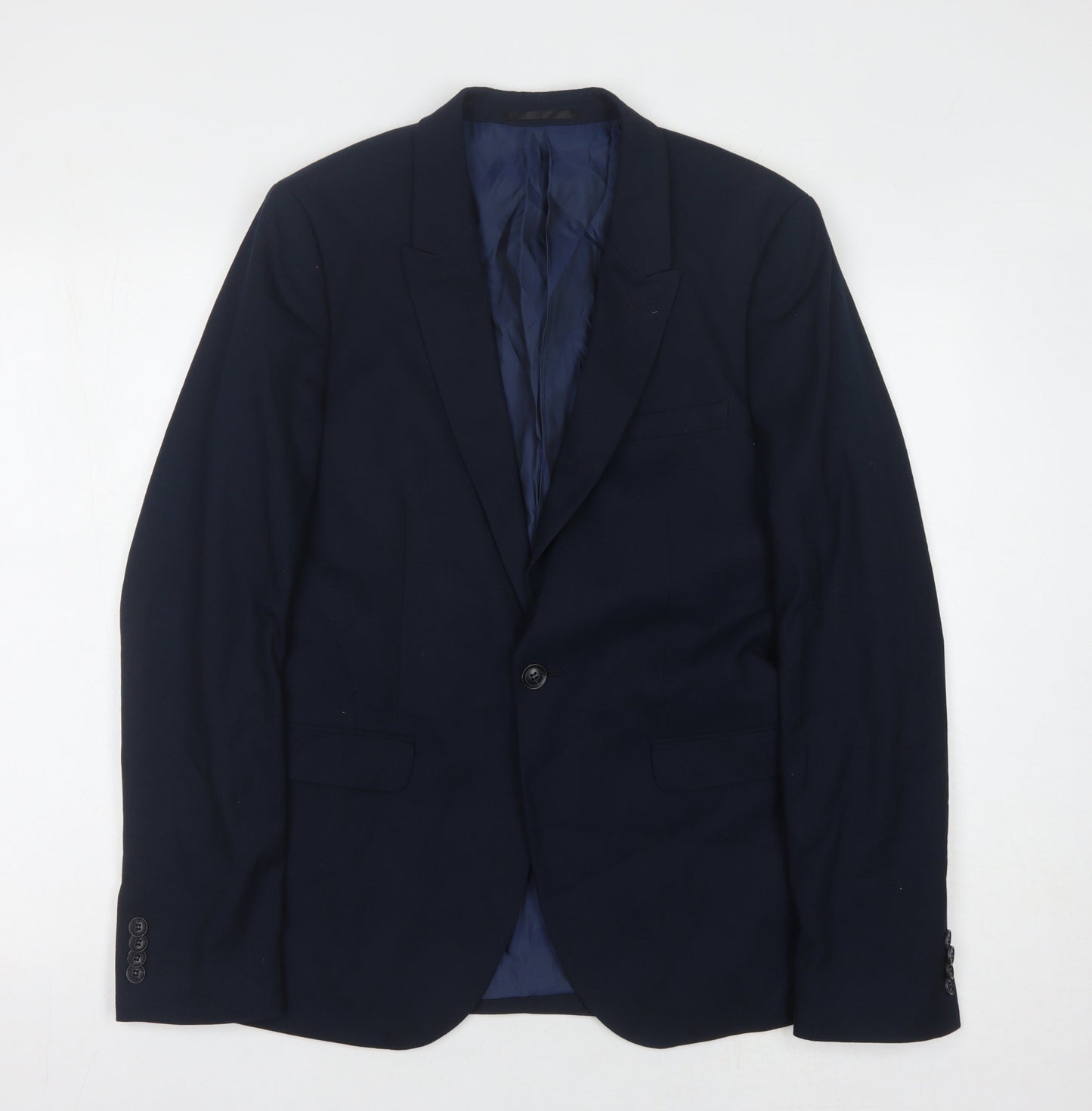 Topman Men's Blue Blazer, 38 Chest, Formal Jacket