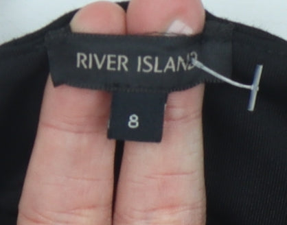 River Island Women's Black Tank Top, Size 8