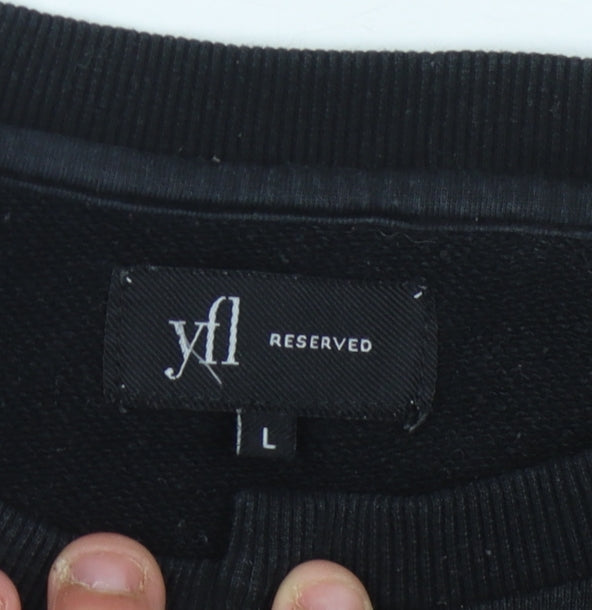 Reserved Unisex Black Pullover Sweatshirt L