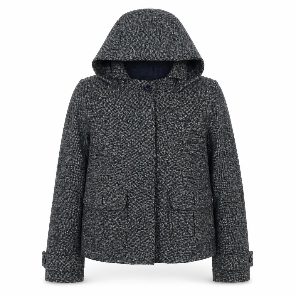 trf collections Women's Grey Hooded Jacket S