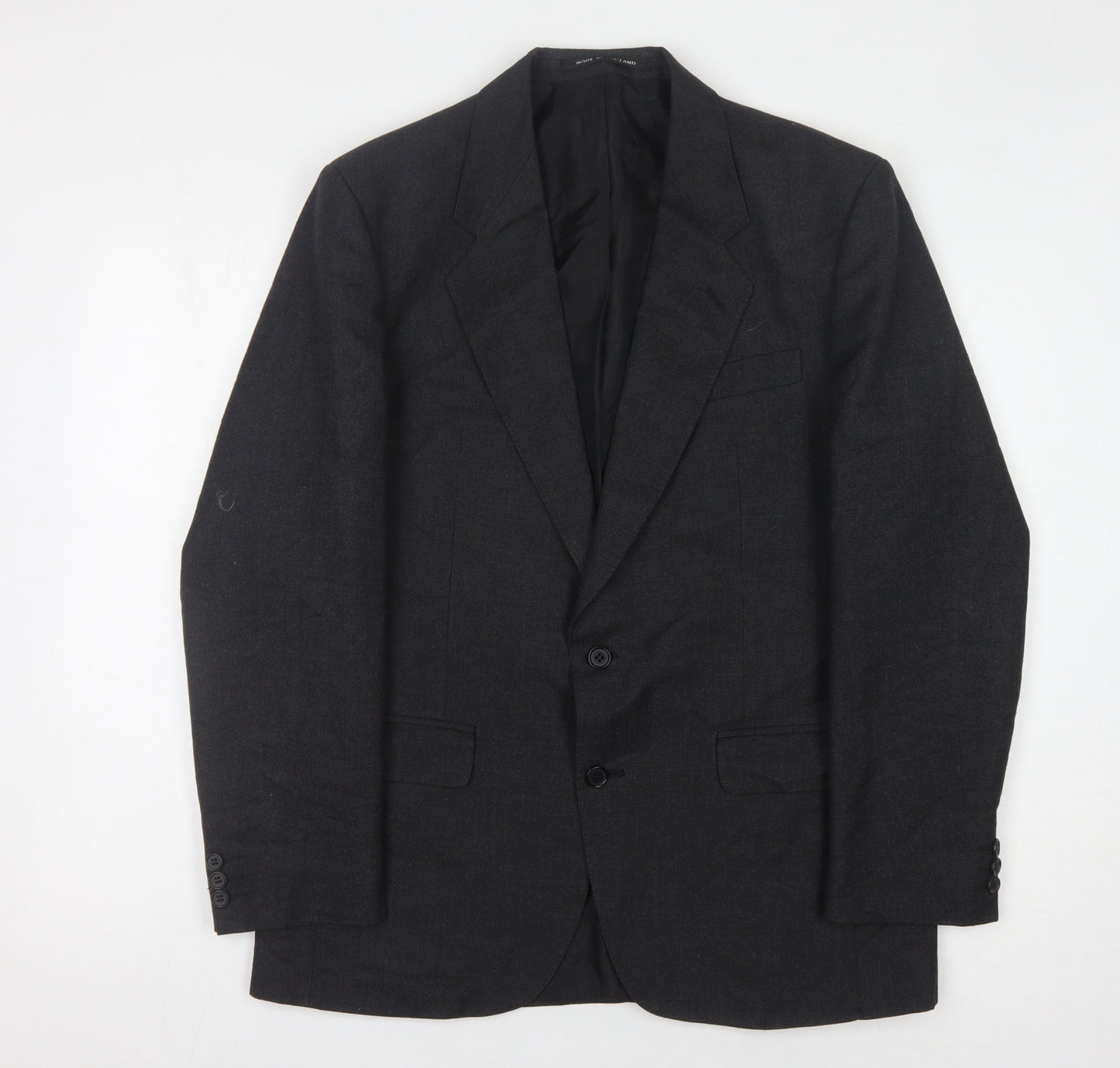 Pin Stripe Men's Grey Blazer Size 40 Regular Fit