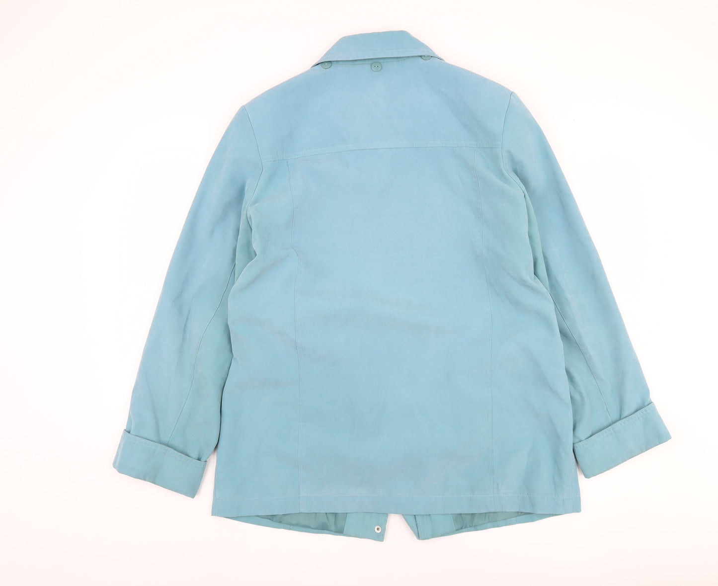 EWM Women's Blue Casual Mid-Length Jacket Size 14