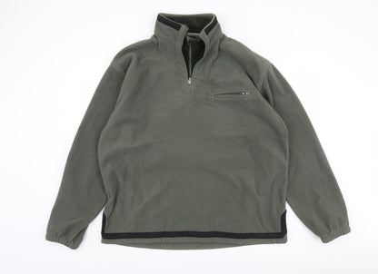 Petroleum Men's Green Pullover Fleece Sweatshirt XL