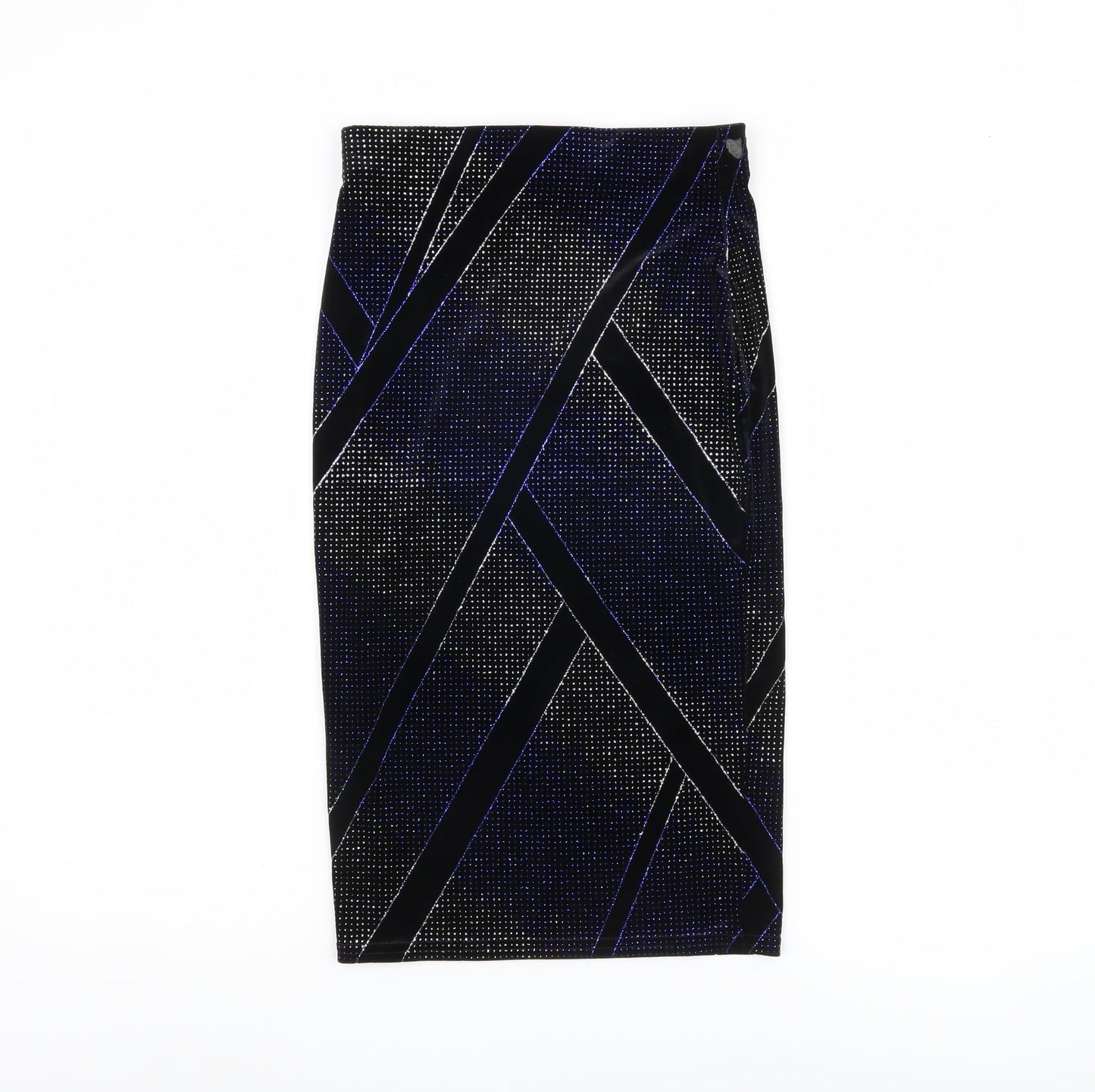 Jane Norman Women's Black Geometric Pencil Skirt, Size 8