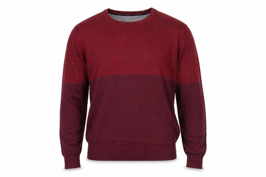 Maine Men's Red Cotton Pullover Jumper, Size L