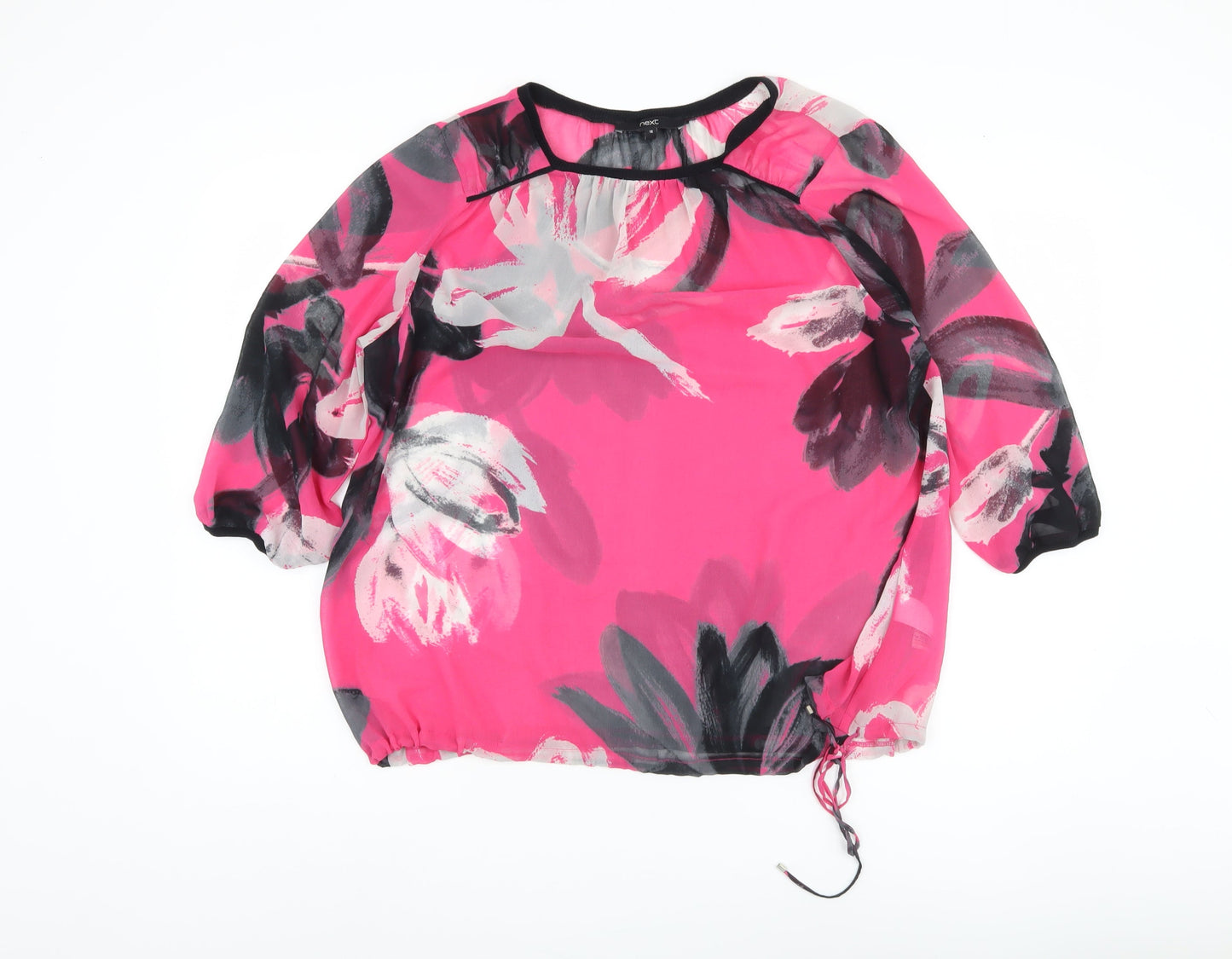 Next Women's Multicoloured Floral Blouse Size 16