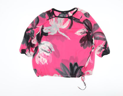 Next Women's Multicoloured Floral Blouse Size 16