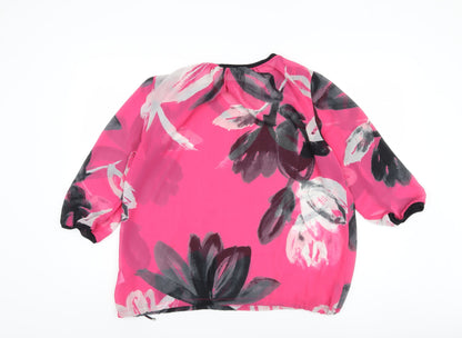 Next Women's Multicoloured Floral Blouse Size 16