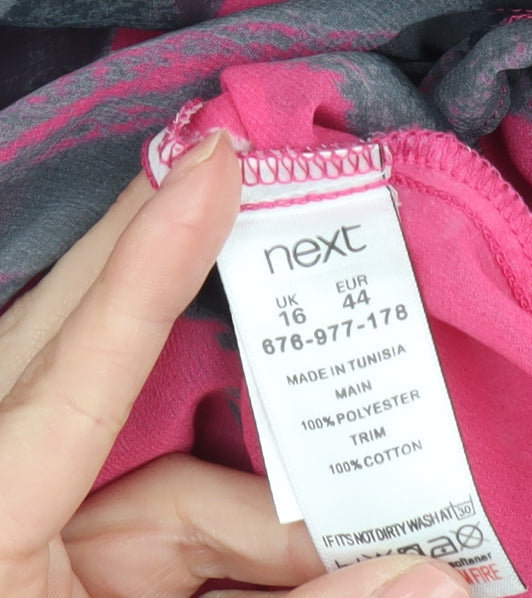 Next Women's Multicoloured Floral Blouse Size 16