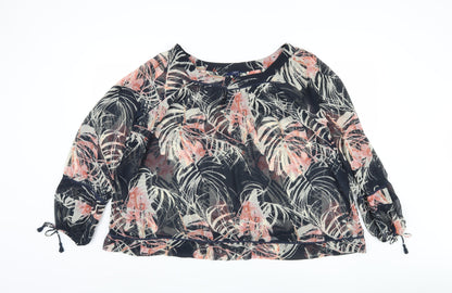 Next Womens Multicoloured Floral Tunic Blouse Size 14