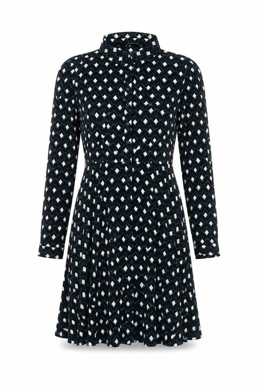Zara Womens Geometric Shirt Dress Size 8 Multicoloured