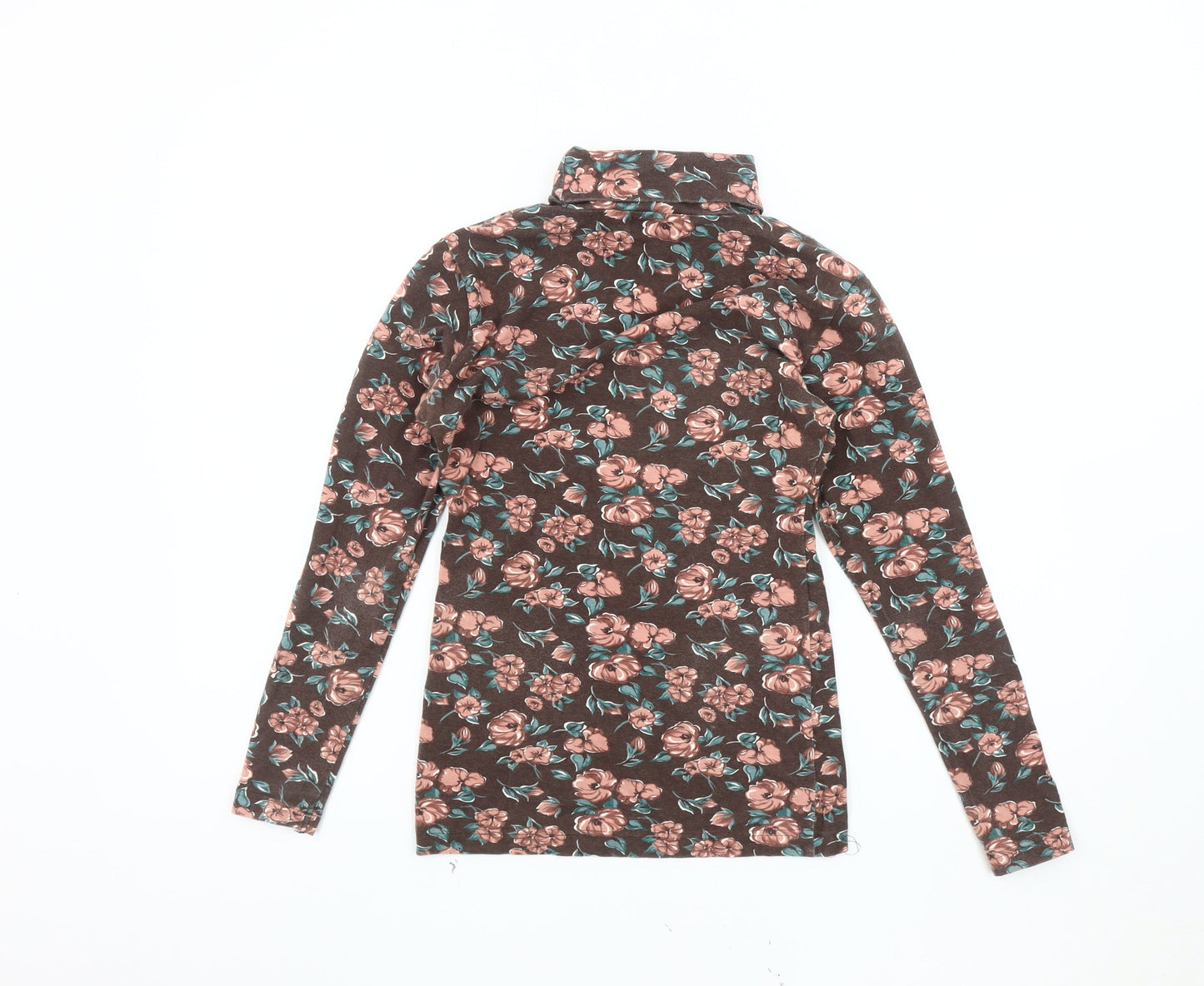 Dash Women's Multicoloured Floral Roll Neck Top