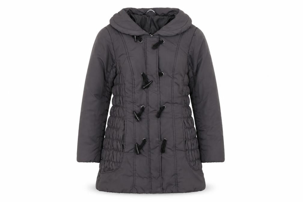 Bonmarché Women's Grey Duffle Coat Size 12 Mid-Length Toggle
