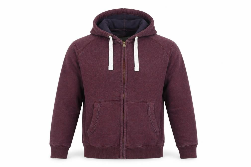 Marks & Spencer Men's Burgundy Hooded Jacket L