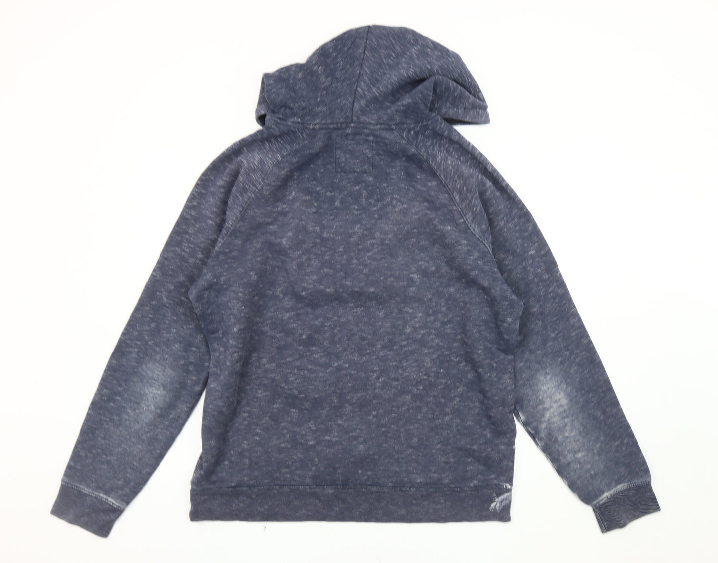 Hollister Men's Blue Pullover Hoodie L