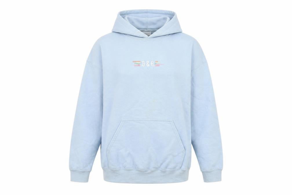 G&G Unisex Blue Medium Pullover Hoodie