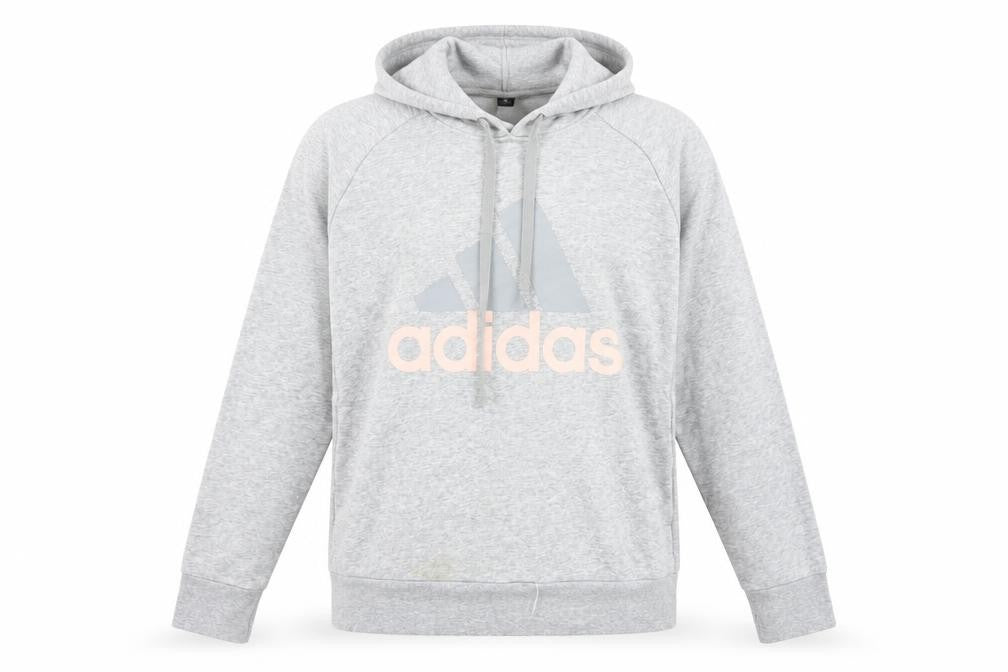 Adidas Women's Grey Pullover Hoodie, Size M