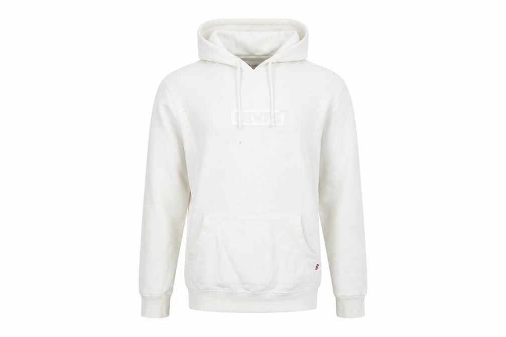 Levi's Men's White Pullover Hoodie S