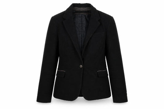 Front view of Zara Basic Women's Black Blazer, size 14