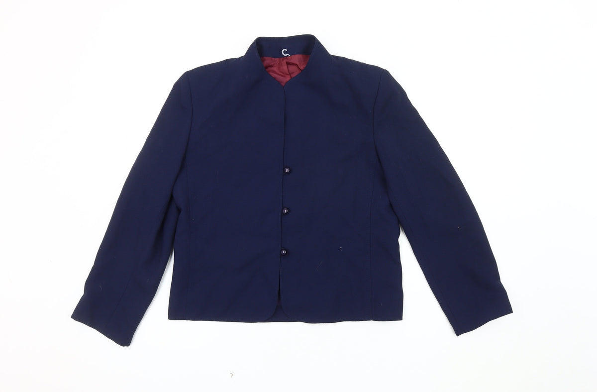 Pandora Women's Blue Blazer, Size 14, Lined, Classic Fit
