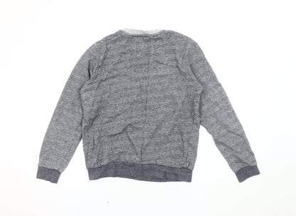 River Island Men's Grey Pullover Sweatshirt Size S