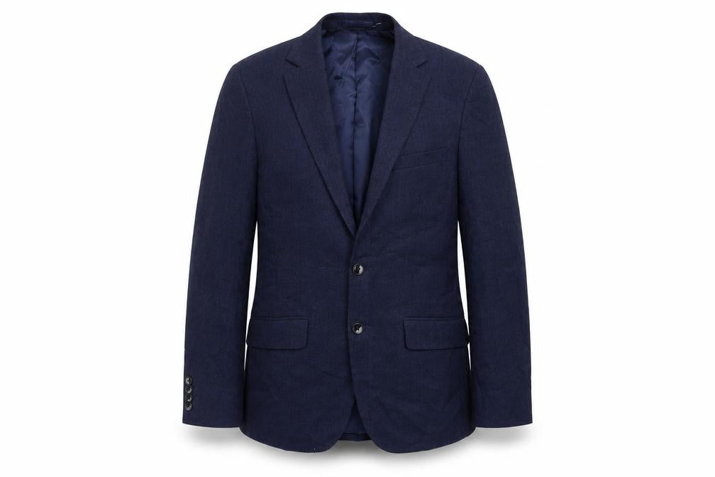Moss London Men's Blue Slim Fit Blazer