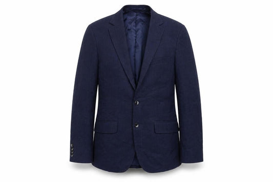 Moss London Men's Blue Slim Fit Blazer