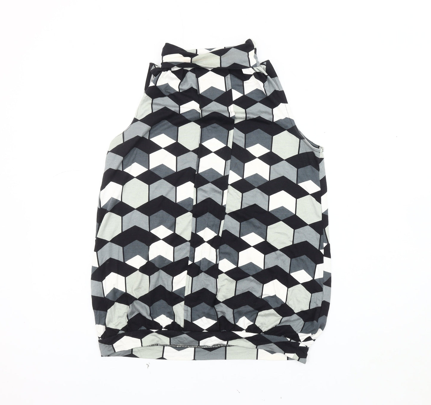 Next Women's Multicoloured Geometric Tank Top Size 10